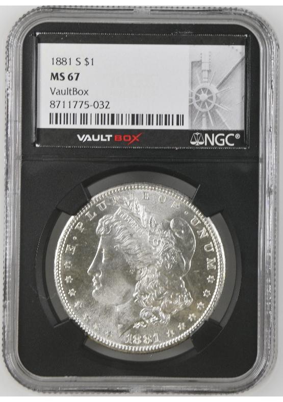 1881-S $1 NGC MS67 FRONT