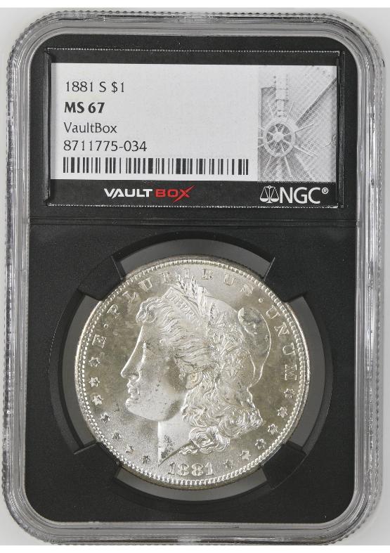 1881-S $1 NGC MS67 FRONT