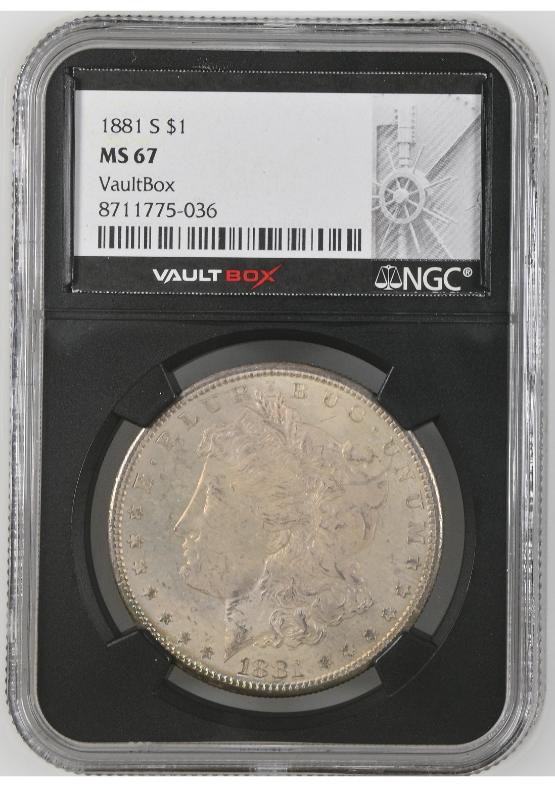 1881-S $1 NGC MS67 FRONT