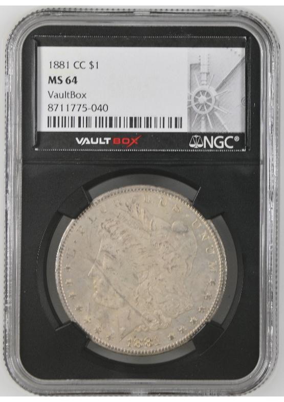1881-CC $1 NGC MS64 FRONT