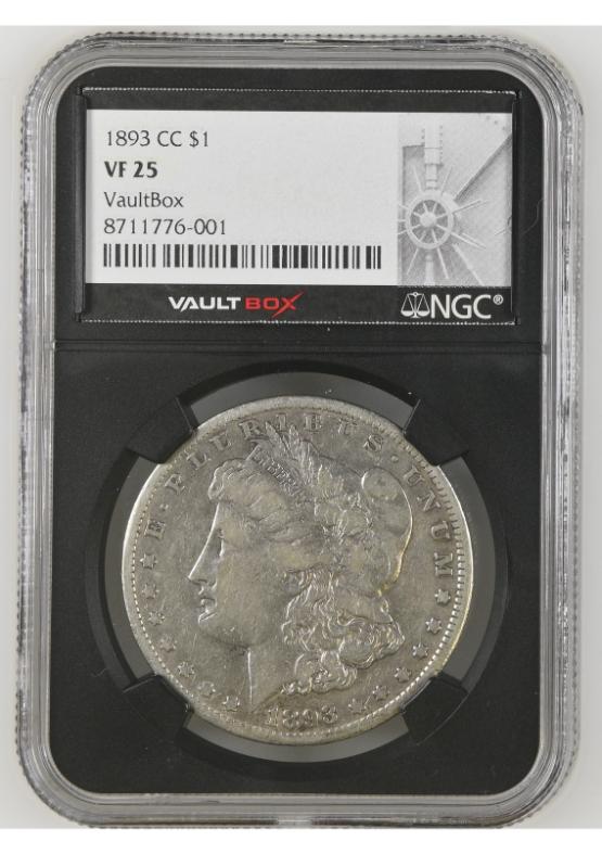 1893-CC $1 NGC VF25 FRONT