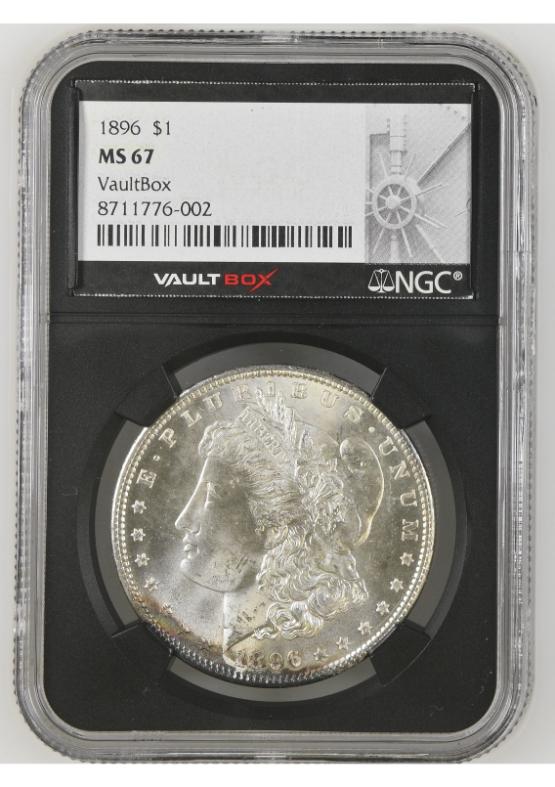 1896 $1 NGC MS67 FRONT