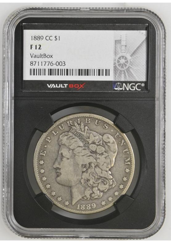 1889-CC $1 NGC F12 FRONT