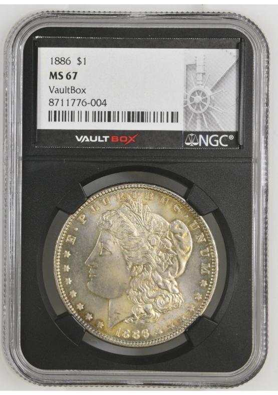 1886 $1 NGC MS67 FRONT