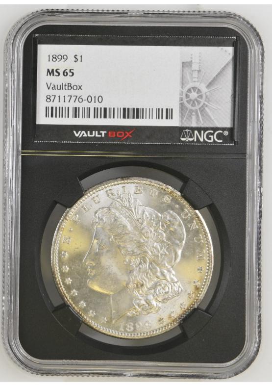 1899 $1 NGC MS65 FRONT