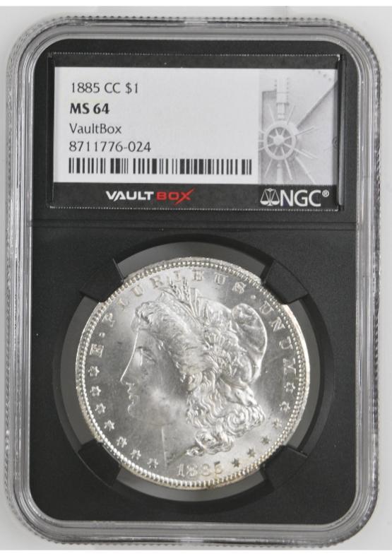 1885-CC $1 NGC MS64 FRONT