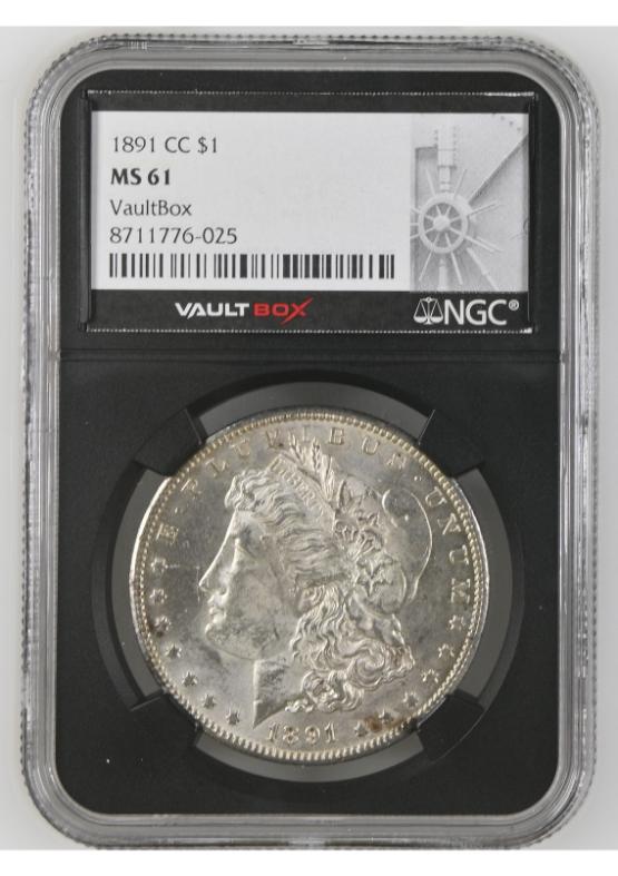 1891-CC $1 NGC MS61 FRONT