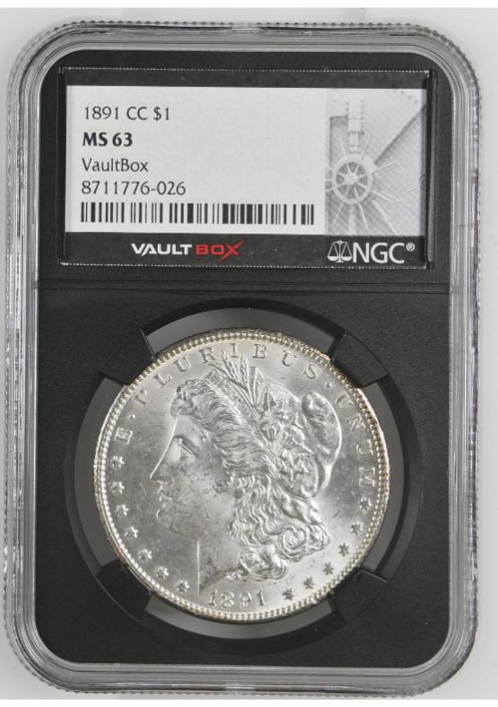 1891-CC $1 NGC MS63 FRONT
