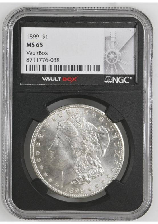 1899 $1 NGC MS65 FRONT