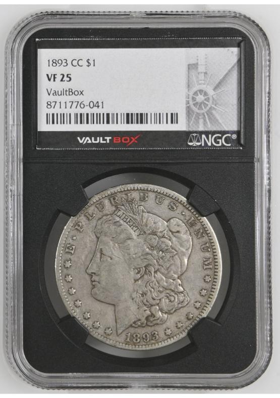 1893-CC $1 NGC VF25 FRONT
