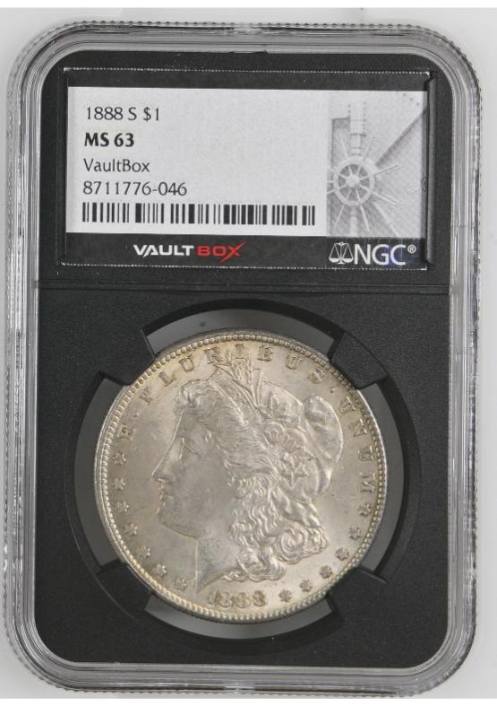 1888-S $1 NGC MS63 FRONT