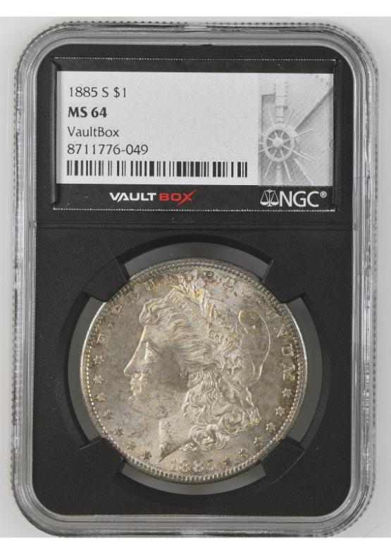 1885-S $1 NGC MS64 FRONT