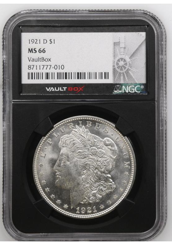 1921-D $1 NGC MS66 FRONT