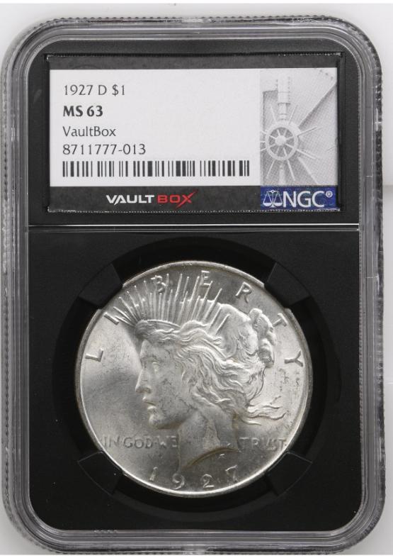 1927-D $1 NGC MS63 FRONT