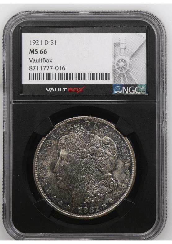 1921-D $1 NGC MS66 FRONT