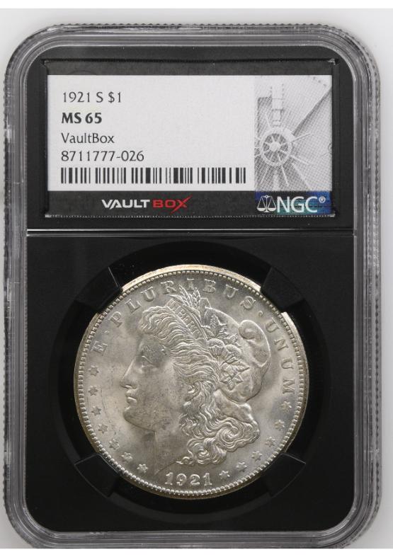 1921-S $1 NGC MS65 FRONT