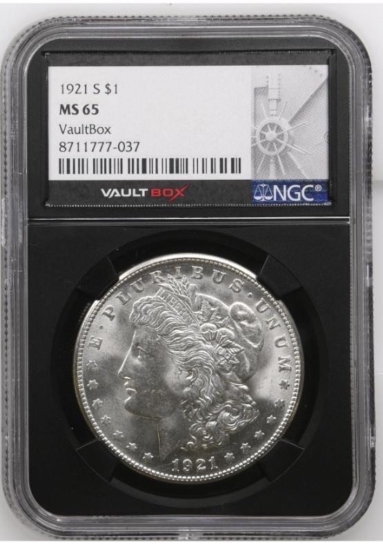 1921-S $1 NGC MS65 FRONT