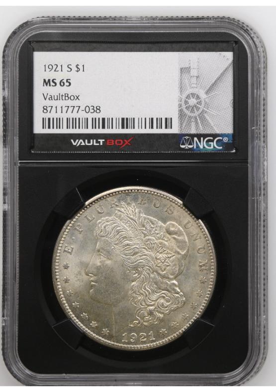 1921-S $1 NGC MS65 FRONT