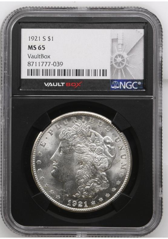 1921-S $1 NGC MS65 FRONT