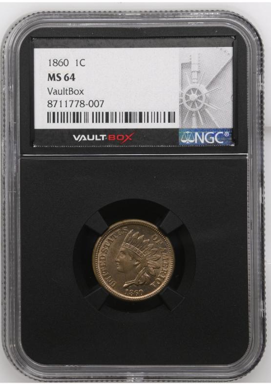 1860 1C NGC MS64 FRONT