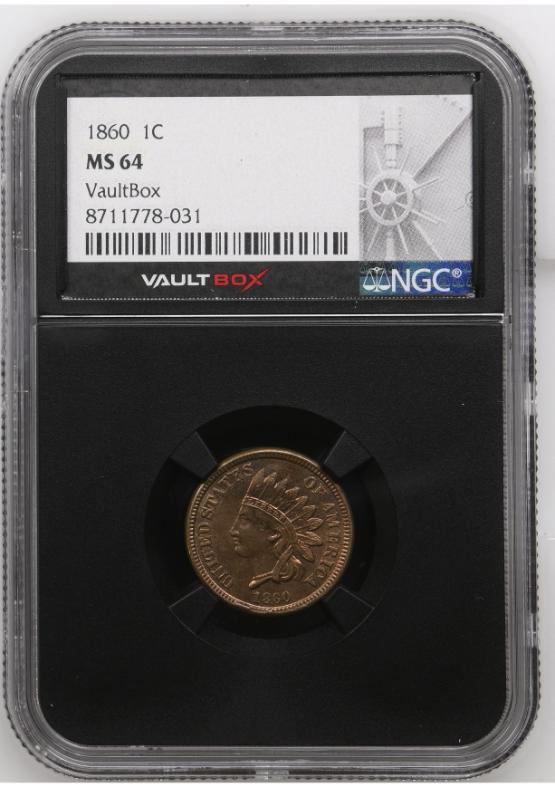 1860 1C NGC MS64 FRONT