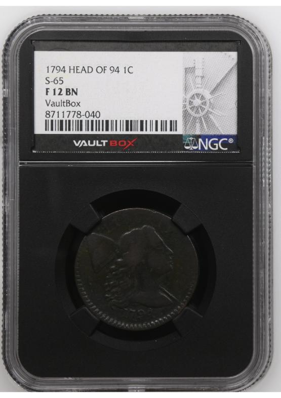 1794 HEAD OF 94 1C S-65 NGC F12BN FRONT