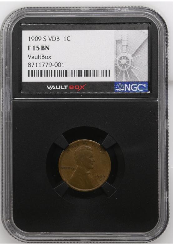 1909-S VDB 1C NGC F15BN FRONT