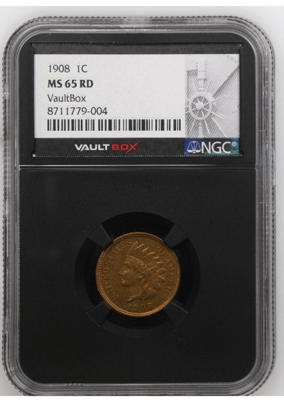 1908 1C NGC MS65RD FRONT