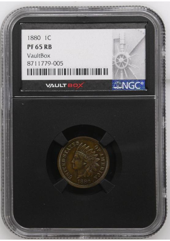 1880 1C NGC PF65RB FRONT