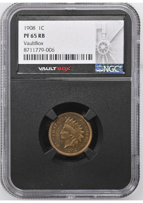 1908 1C NGC PF65RB FRONT