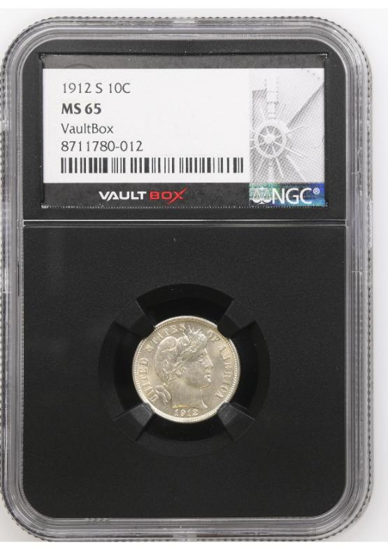 1912-S 10C NGC MS65 FRONT
