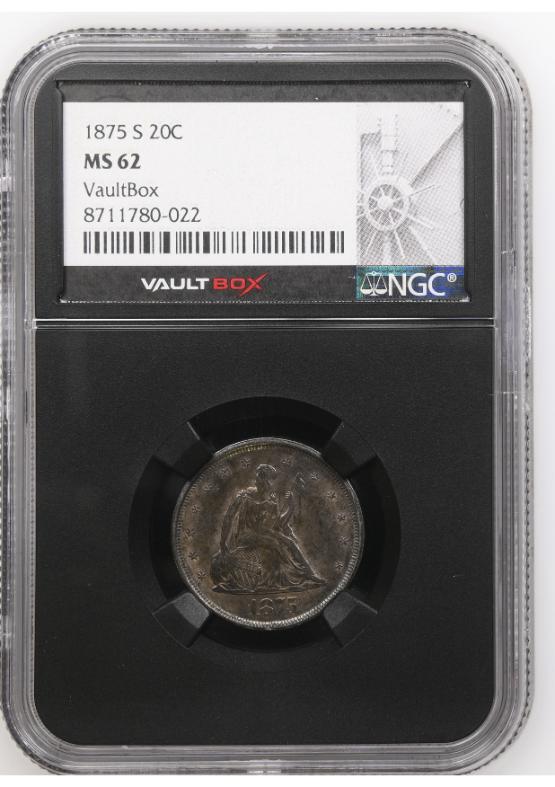 1875-S 20C NGC MS62 FRONT