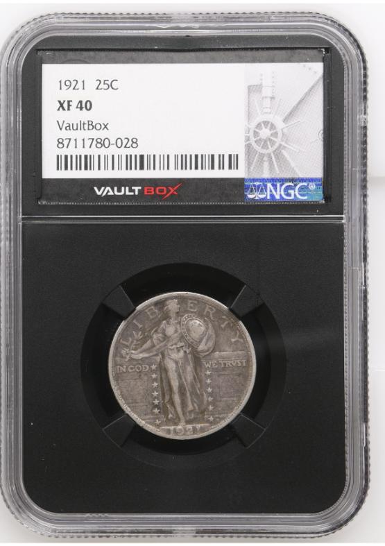 1921 25C NGC XF40 FRONT