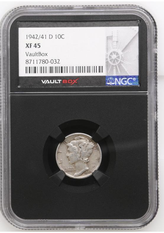 1942/41-D 10C NGC XF45 FRONT