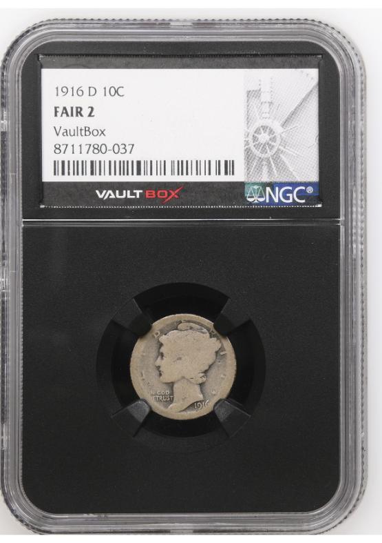 1916-D 10C NGC FAIR2 FRONT