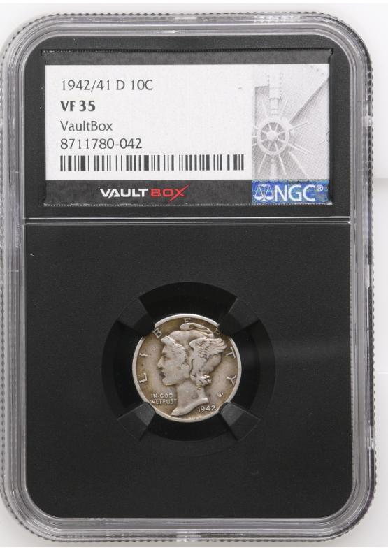 1942/41-D 10C NGC VF35 FRONT