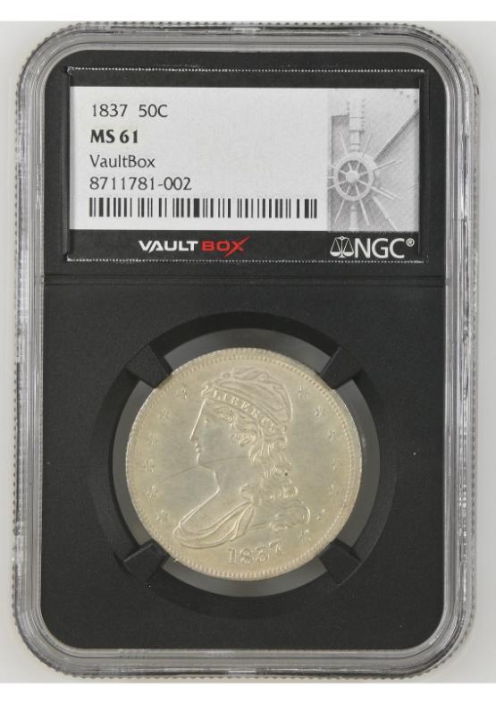 1837 50C NGC MS61 FRONT
