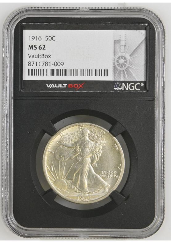 1916 50C NGC MS62 FRONT