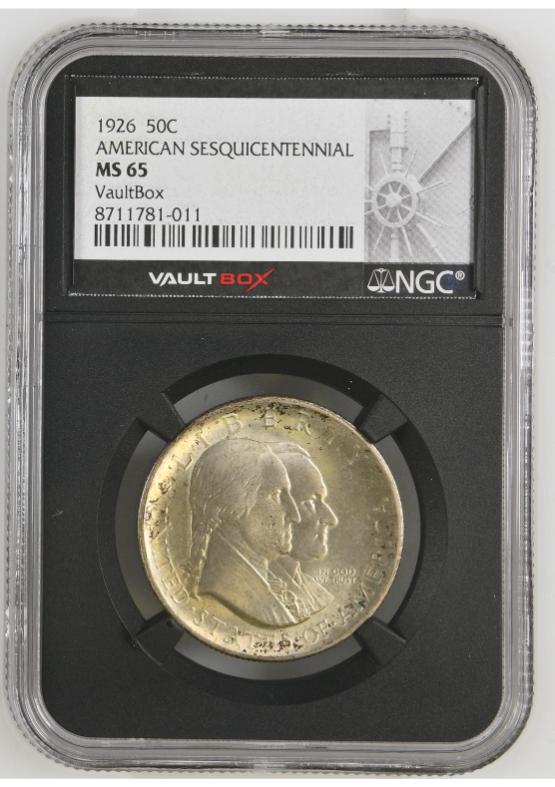 1926 50C AMERICAN SESQUICENTENNIAL NGC MS65 FRONT