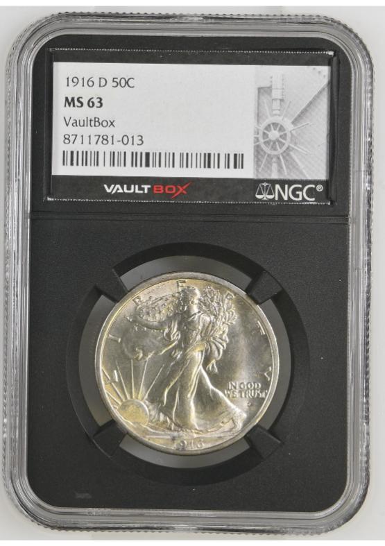 1916-D 50C NGC MS63 FRONT
