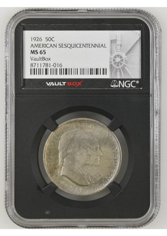 1926 50C AMERICAN SESQUICENTENNIAL NGC MS65 FRONT