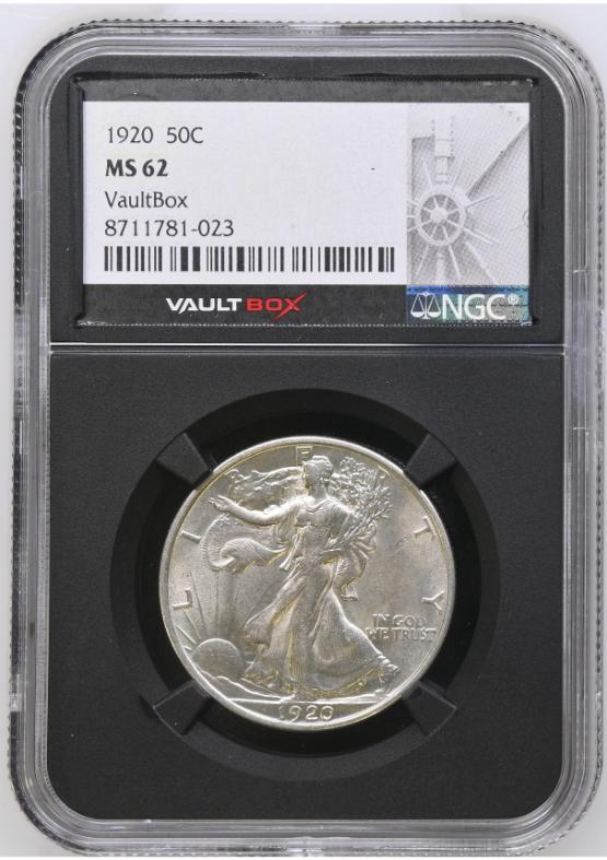 1920 50C NGC MS62 FRONT