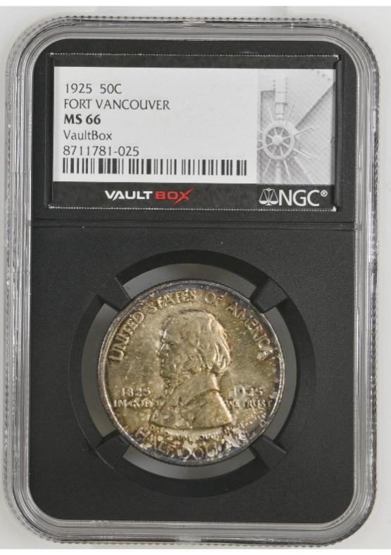 1925 50C FORT VANCOUVER NGC MS66 FRONT