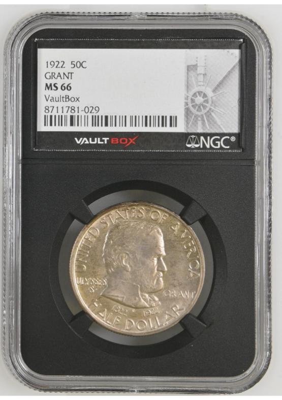 1922 50C GRANT NGC MS66 FRONT