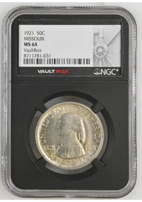 1921 50C MISSOURI NGC MS64 FRONT