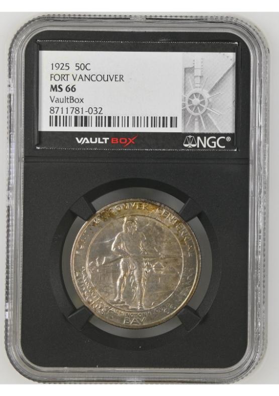 1925 50C FORT VANCOUVER NGC MS66 FRONT