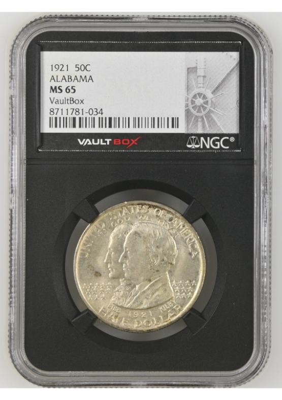 1921 50C ALABAMA NGC MS65 FRONT