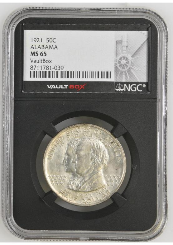 1921 50C ALABAMA NGC MS65 FRONT