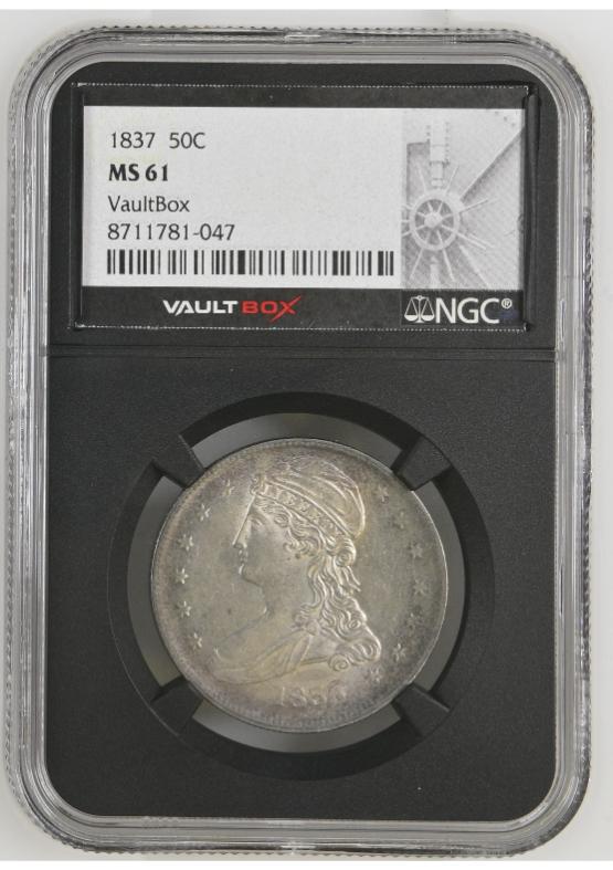 1837 50C NGC MS61 FRONT