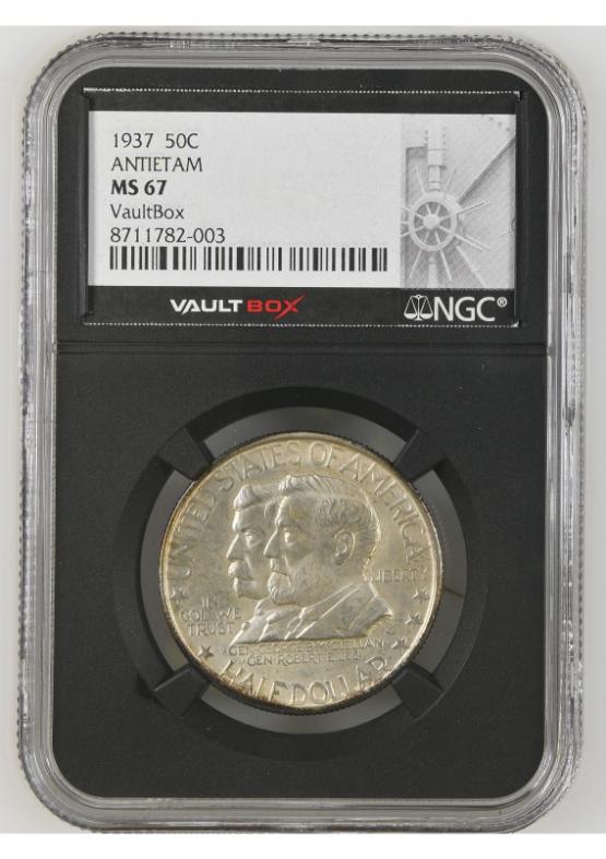 1937 50C ANTIETAM NGC MS67 FRONT